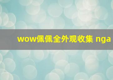 wow佩佩全外观收集 nga